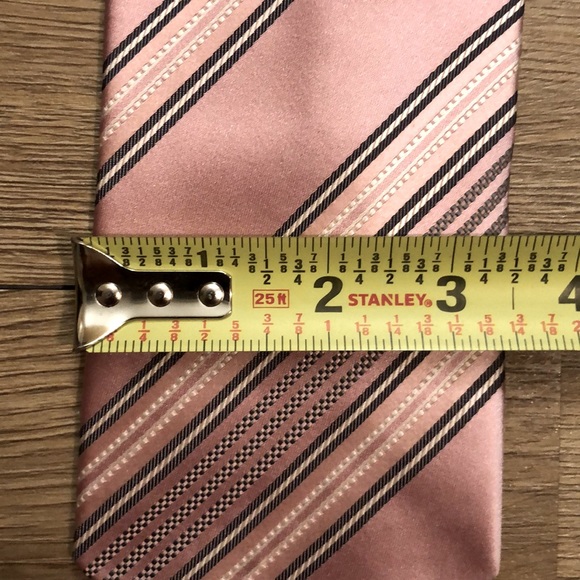 Ermenegildo Zegna Tie / Pink/Diagonal - Picture 7 of 9